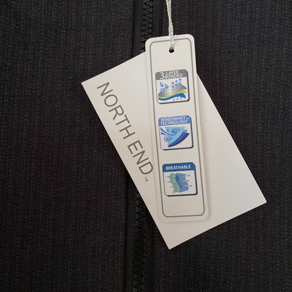 North End Black Jacket Waterproof All Weather Cadillac Collect Coat XL - Picture 2 of 14